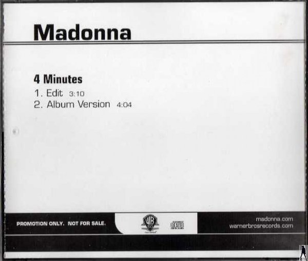 4 MINUTES / CDS SAMPLER USA   / MADONNA - CD - DISQUES - RECORDS -  BOUTIQUE VINYLES