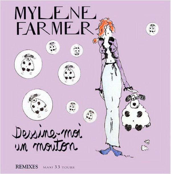 DESSINE  MOI UN MOUTON  MAXI 45 T  / MYLENE FARMER - RECORDS - DISQUES - VINYLES - CD