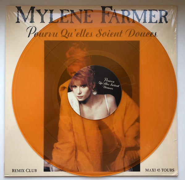 POURVU QU'ELLES  SOIENT DOUCES  MAXI 45T 2018 ORANGE / MYLENE FARMER-RECORDS-DISQUES-VINYLES-CD-SHOP