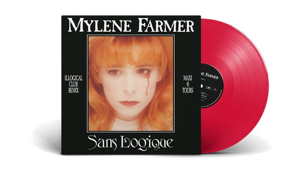 SANS LOGIQUE  MAXI 45 T  FRANCE 2018 ROUGE / MYLENE FARMER-RECORDS-DISQUES-VINYLES-CD- SHOP-