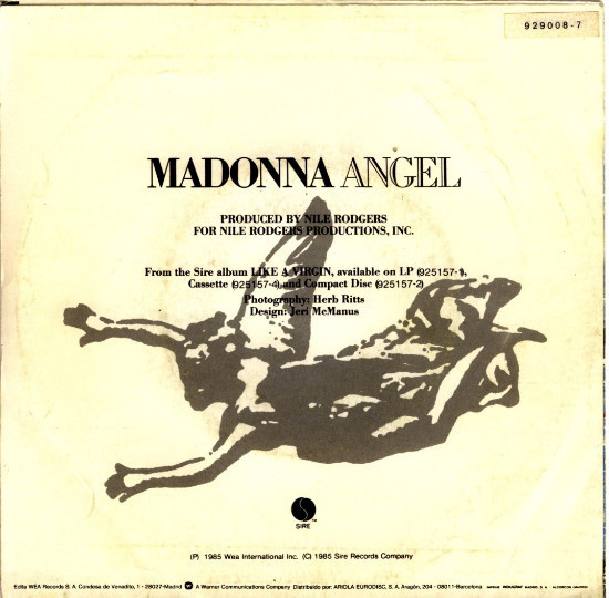 ANGEL 45T ESPAGNE/ MADONNA-CD-DISQUES-RECORDS-BOUTIQUE VINYLES-SHOP-COLLECTOR