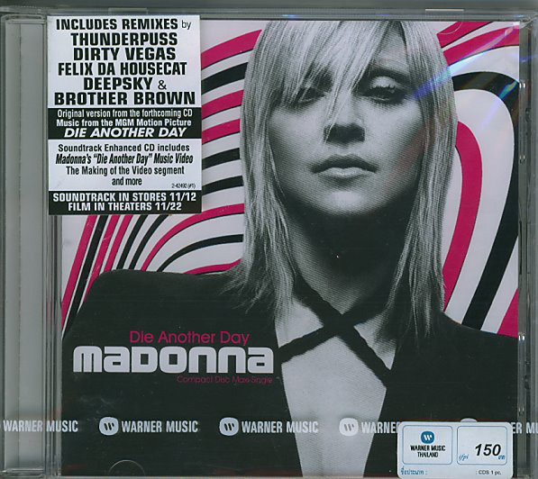 DIE ANOTHER DAY CD MAXI  THAILANDE MADONNA-CD-DISQUES-RECORDS-BOUTIQUE VINYLES-SHOP-COLLECTORS-STORE