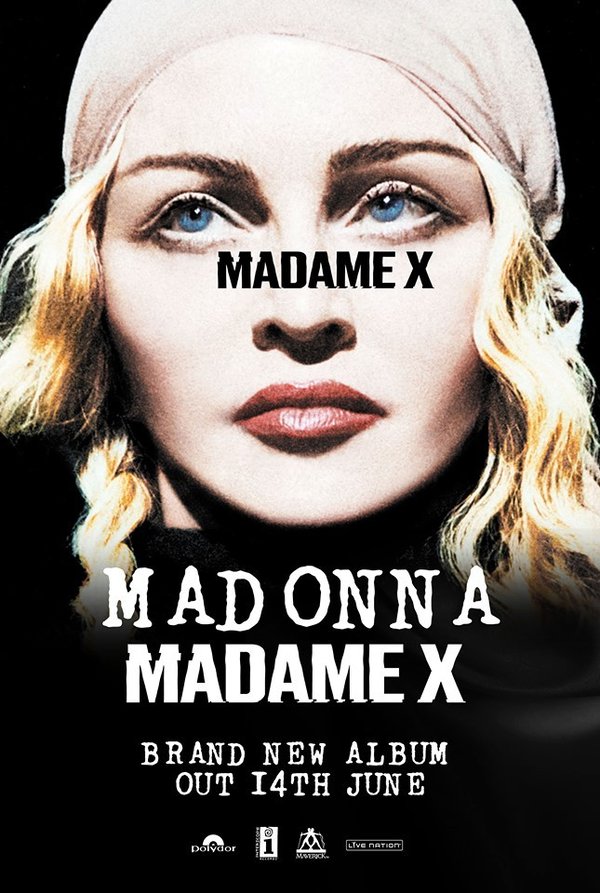 POSTER   MADAME X USA  MADONNA - CD - DISQUES - RECORDS - BOUTIQUE VINYLES- SHOP-COLLECTORS