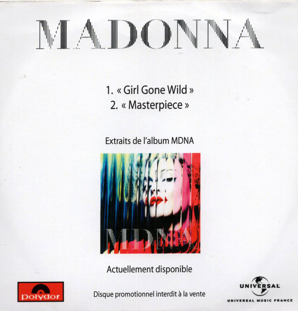 GIRL GONE WILD CD SAMPLER FRANCE /  MADONNA-CD-DISQUES-RECORDS-BOUTIQUE VINYLES-SHOP-COLLECTORS