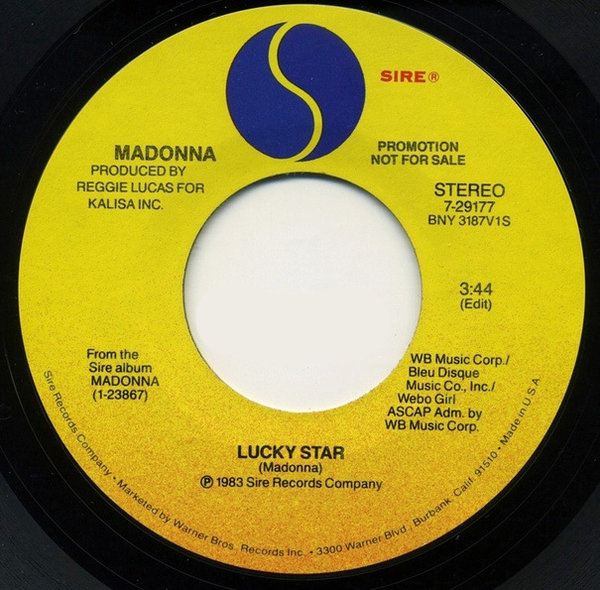 LUCKY STAR  45 T USA SAMPLER / MADONNA -CD-DISQUES- RECORDS-BOUTIQUE VINYLES-SHOP-