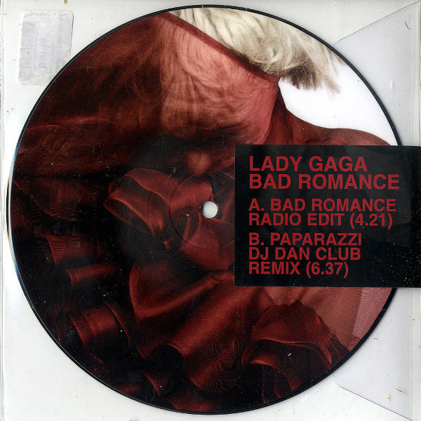 BAD ROMANCE PICTURE DISC  EUROPE   / LADY GAGA-CD-DISQUES-BOUTIQUE VINYLES-SHOP-COLLECTORS-STORE