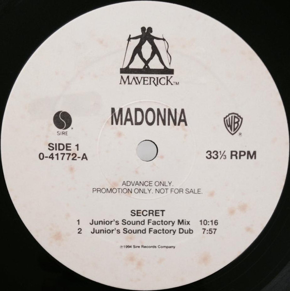SECRET MAXI 45T SAMPLER USA  MADONNA-CD-DISQUES-RECORDS-BOUTIQUE VINYLES-SHOP-STORE-LPS-VINYLS