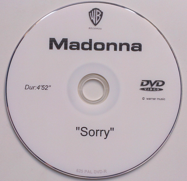 SORRY DVD SAMPLER UK MADONNA-CD-DISQUES-RECORDS-BOUTIQUE VINYLES-SHOP-STORE-LPS-VINYLS
