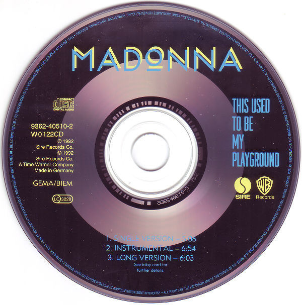 THIS USED TO BE  CD MAXI EUROPE  MADONNA-CD-DISQUES-BOUTIQUE VINYLES-SHOP-STORE-LPS-VINYLS