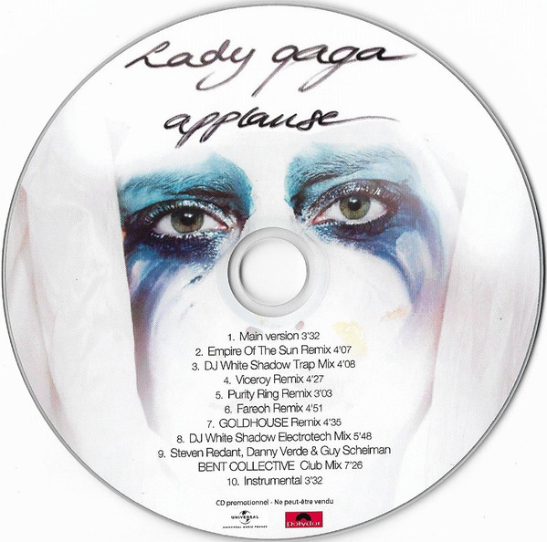 APPLAUSE CD SAMPLER FRANCE  / LADY GAGA-CD-DISQUES--STORE-LPS-VINYLS-SHOP-COLLECTORS-AWARDS