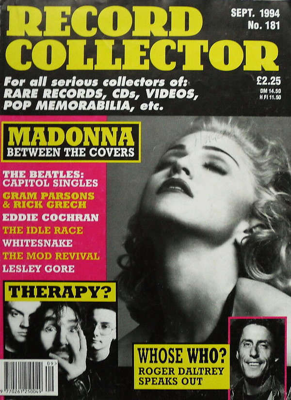 RECORD COLLECTOR  1994 UK  MADONNA-CD-DISQUES-RECORDS-BOUTIQUE VINYLES-SHOP-STORE-LPS-VINYLS-DISQUE