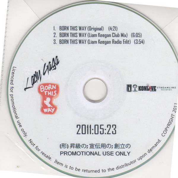 BORN THIS WAY CD SAMPLER JAPON LADY GAGA-CD-DISQUES-BOUTIQUE VINYLES-SHOP-COLLECTORS-STORE-DISQUAIRE