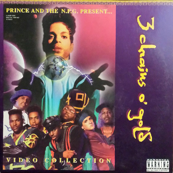 3 Chains O' Gold  LASER DISC  USA / PRINCE-CD-DISQUES-RECORDS-BOUTIQUE VINYLES-RECORDS