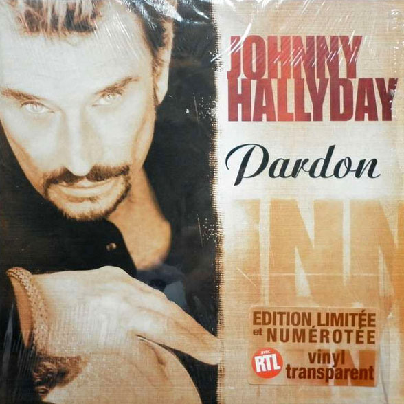 PARDON MAXI 45T FRANCE / JOHNNY HALLYDAY-CD-DISQUES-RECORDS-BOUTIQUE VINYLES-RECORDS