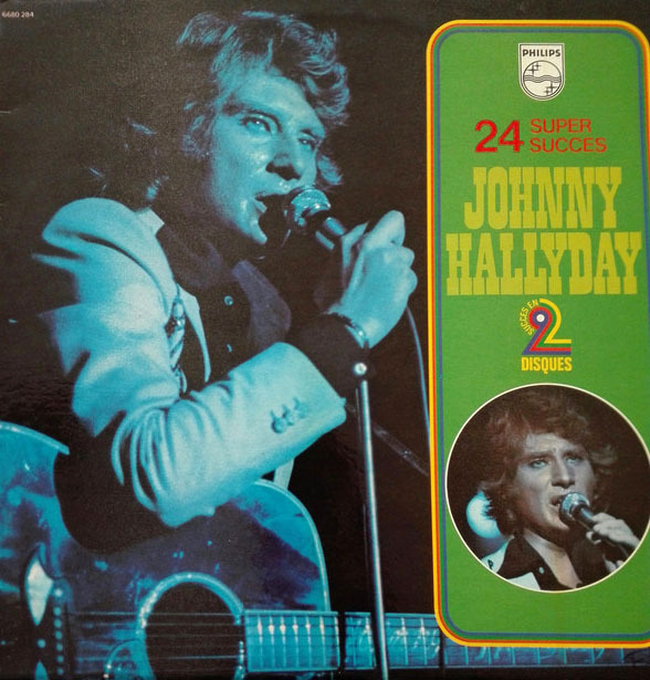 24 SUPER SUCCES  LP FRANCE  / JOHNNY HALLYDAY-CD-DISQUES-RECORDS-BOUTIQUE VINYLES-RECORDS