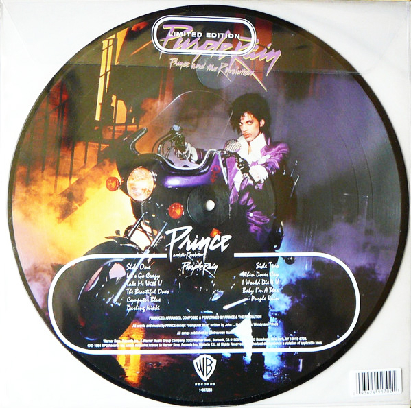 PURPLE RAIN  33 T PICTURE DISC EUROPE / PRINCE-CD-DISQUES-RECORDS-BOUTIQUE VINYLES-RECORDS