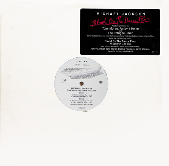 BLOOD  MAXI 45T SAMPLER USA  /  MICHAEL JACKSON- CD - DISQUES - RECORDS -  BOUTIQUE VINYLES