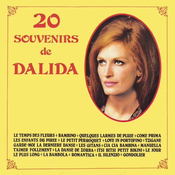 20 SOUVENIRS LP CANADA / DALIDA-CD-RECORDS-BOUTIQUE- VINYLS-COLLECTORS-DISQUES